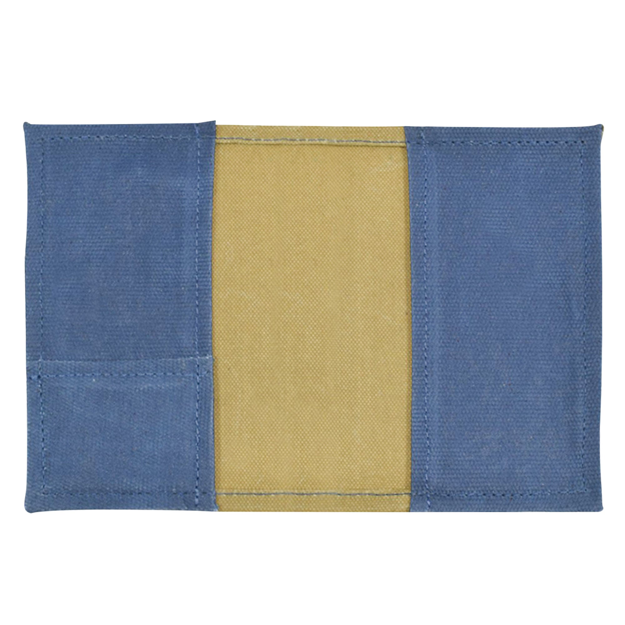 Hide & Drink Waxed Canvas Field Notes Cover shown with a Field Notes notebook, indicative of its perfect compatibility for journaling. This multifunctional Wallet Case (3.5 x 5.5 in.) Journal Cover is crafted with premium materials, embodying artisan craftsmanship.