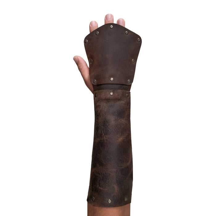 Riveted Bracer with Hand Protection - Stockyard X 'The Leather Store'