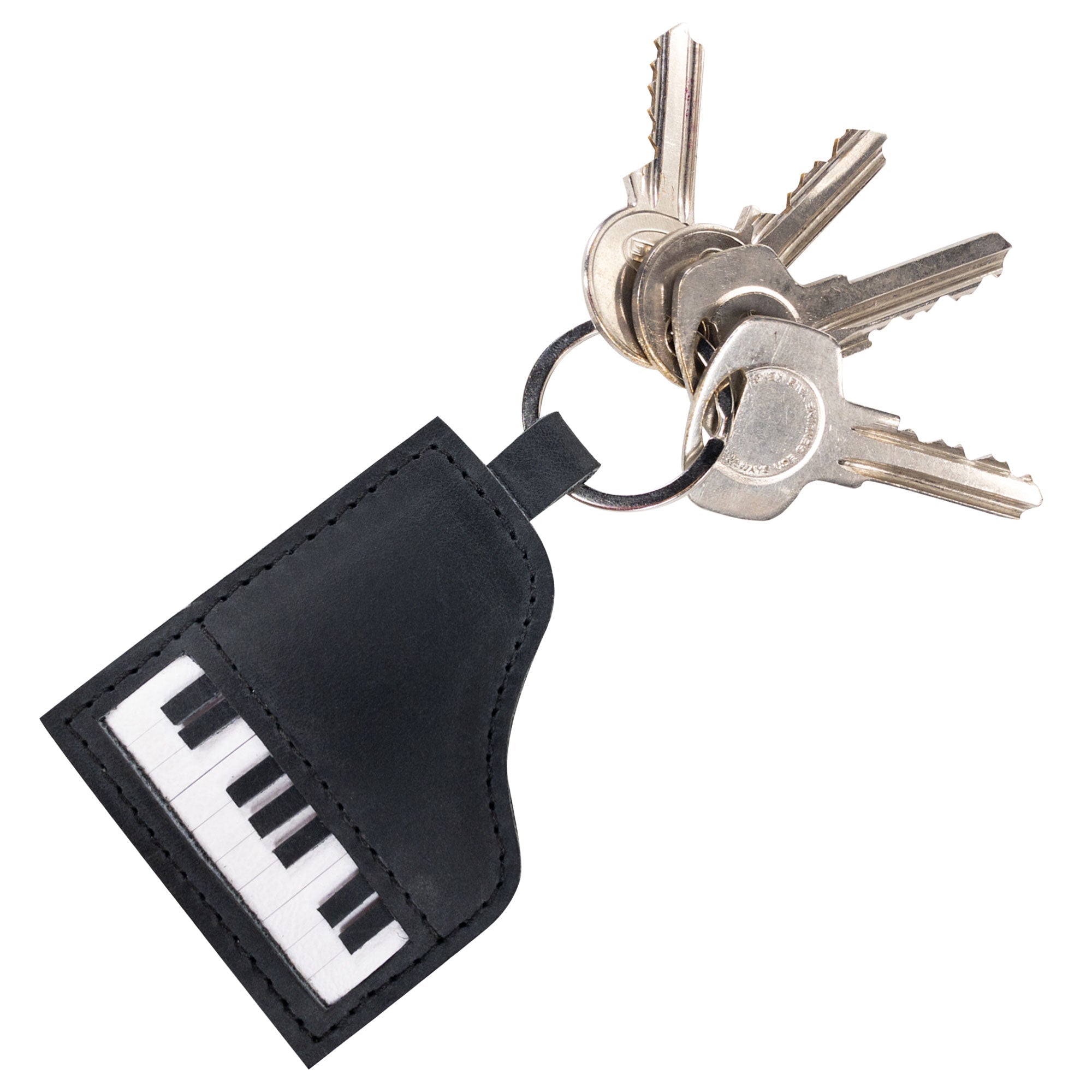 Piano-Shaped Keychain - Stockyard X 'The Leather Store'