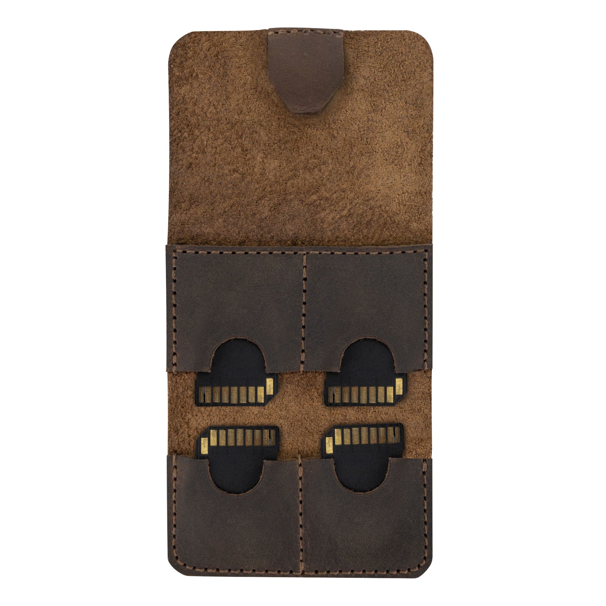 Small SD Card Bag with 4 Slots - Stockyard X 'The Leather Store'
