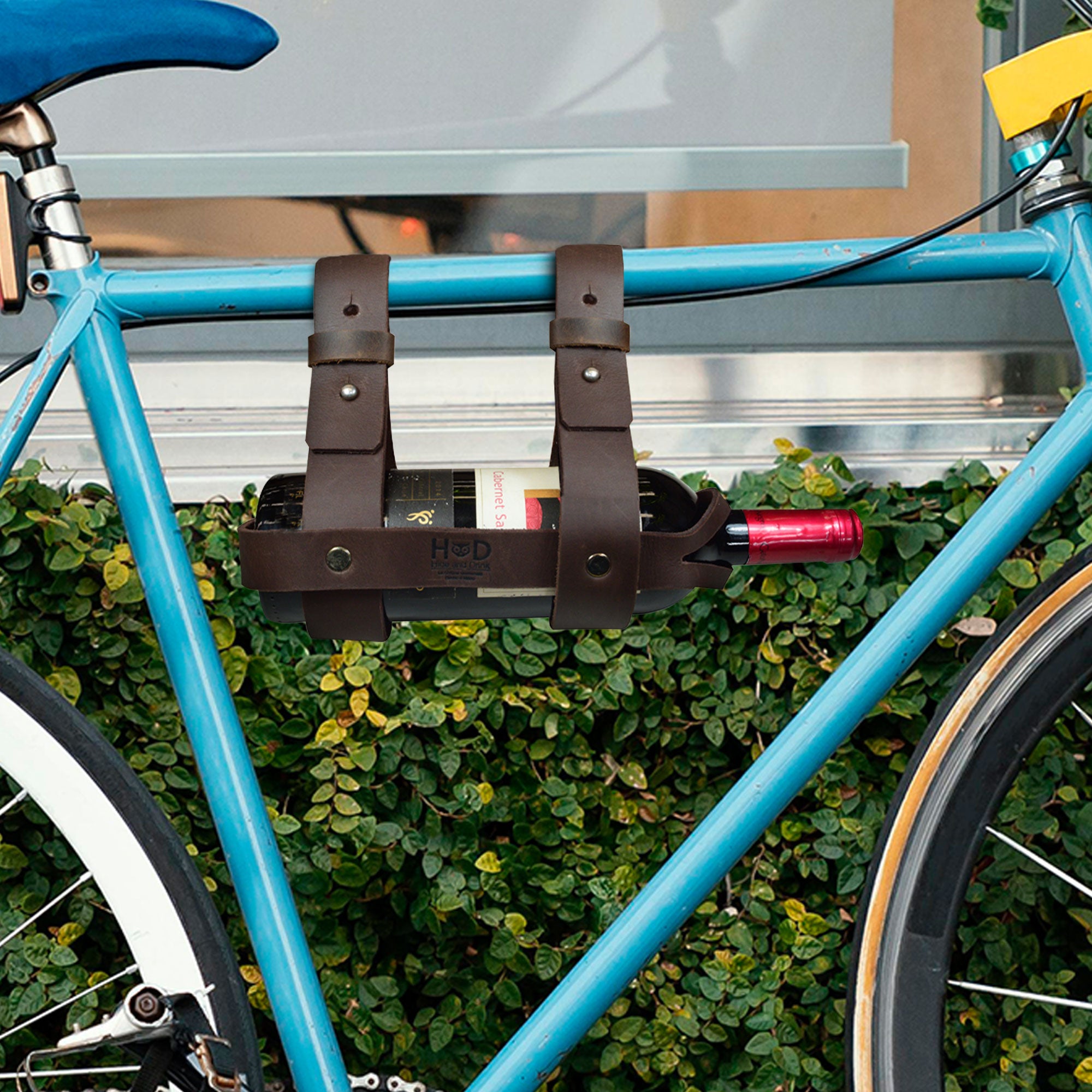 Bike Wine Holder - Stockyard X 'The Leather Store'