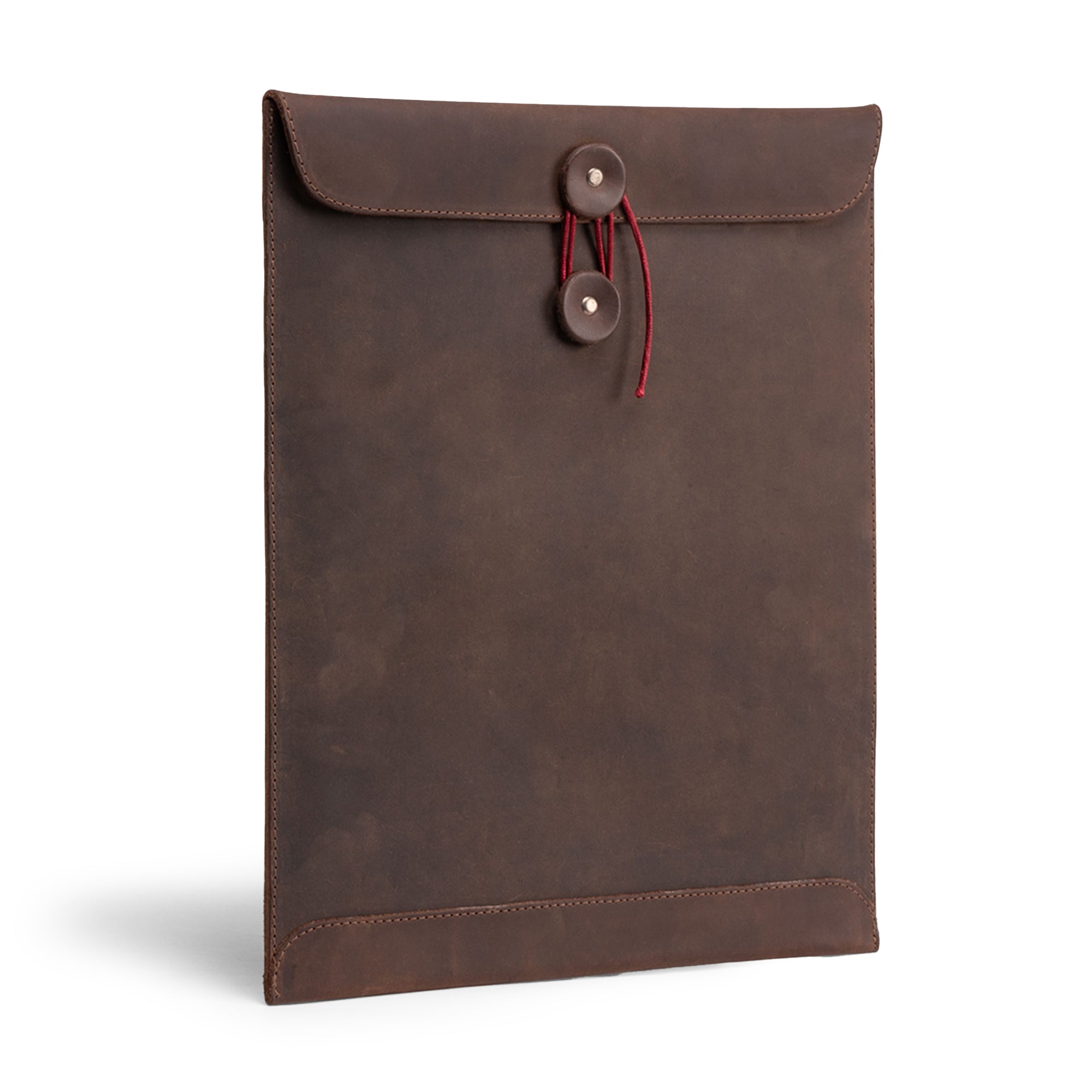 Stylish Mailing Envelope Folder by Hide & Drink, perfect for organizing documents with its Full Grain Leather design. Ideal as a Mailing Envelope Document Holder or Attache, offering classy protection for office files. This handcrafted piece showcases small batch production quality and artisanal craftsmanship from La Antigua Guatemala.