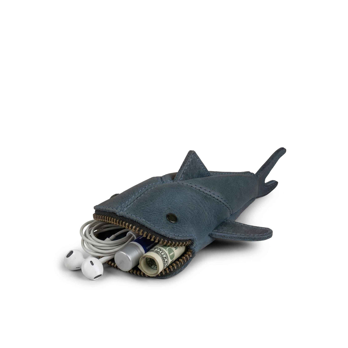 Leather Shark Pouch (Guppy)