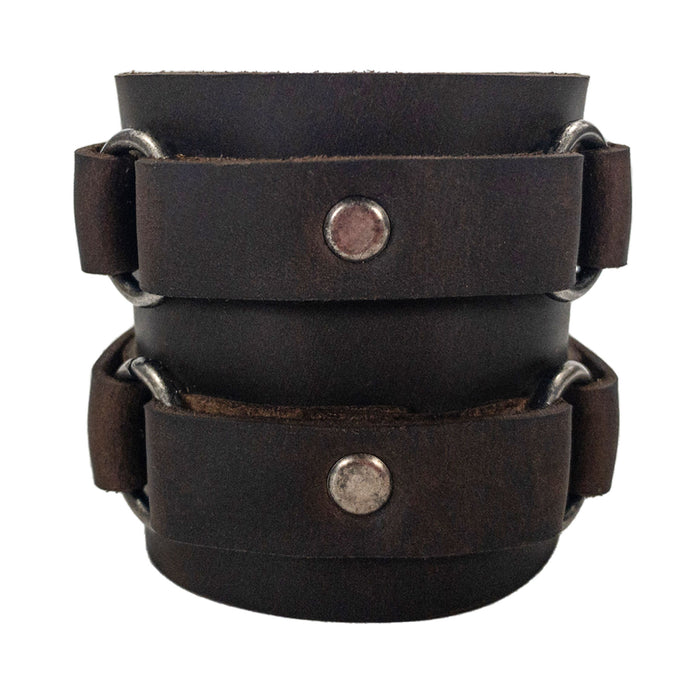 Adjustable 4 Ring Cuff - Stockyard X 'The Leather Store'