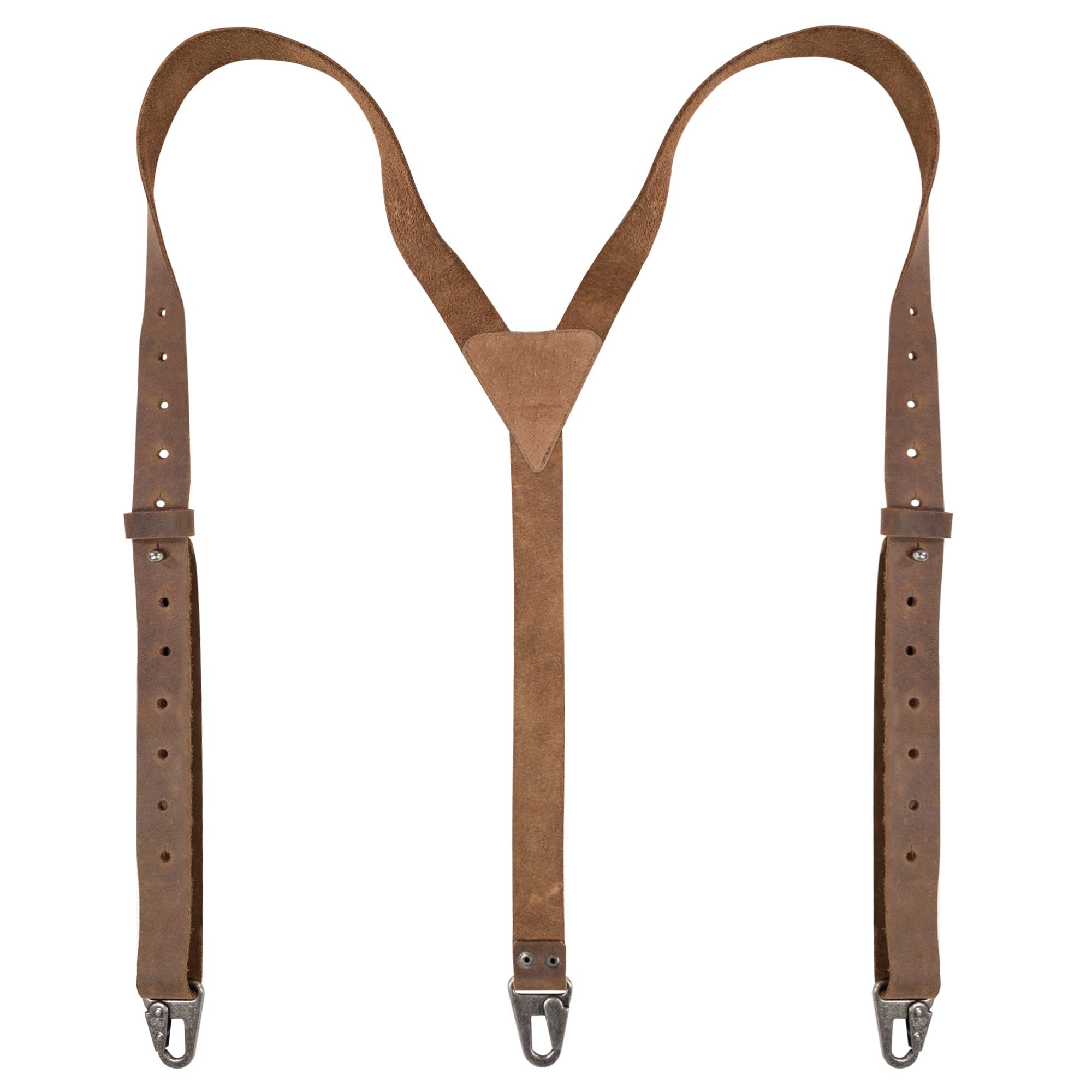 Y Back Suspenders with Adjustable Size Straps for Men - Stockyard X 'The Leather Store'