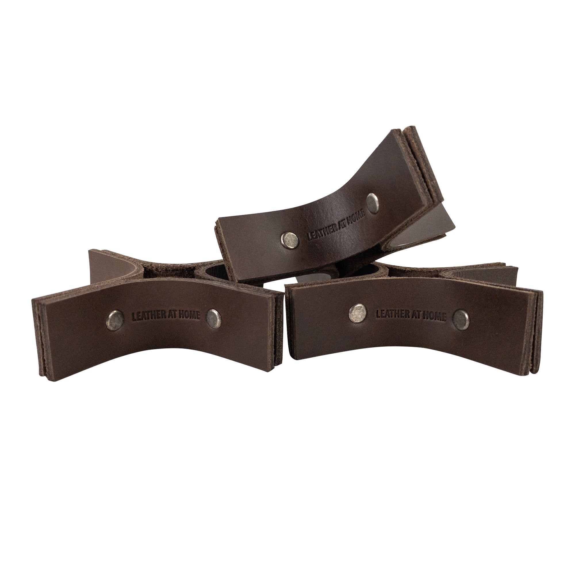 Minimalist Set of 3 Candel Base Holder - Stockyard X 'The Leather Store'