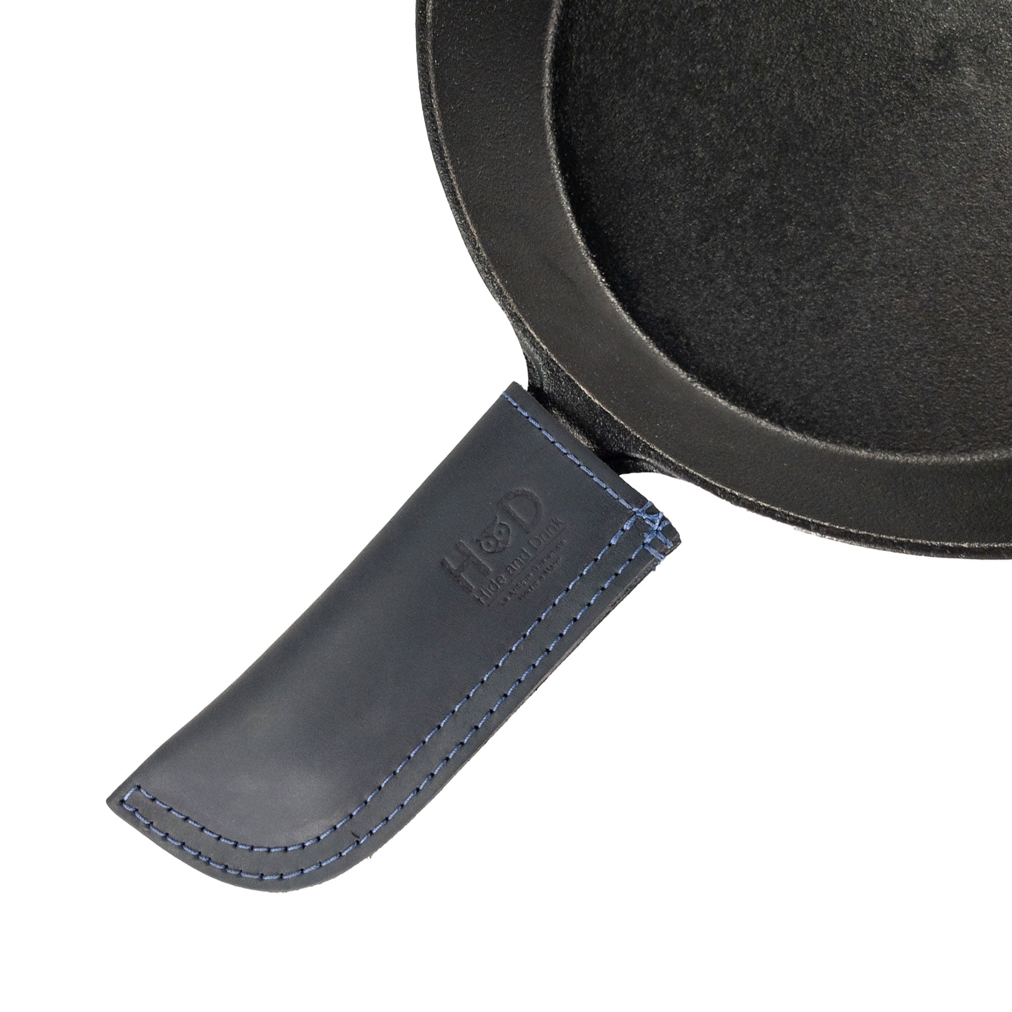 Hot Pan Handle Cover by Hide & Drink, a signature piece promoting heat resistance and rigorous grip for cookware, beautifully handmade in La Antigua Guatemala & Oaxaca Mexico.