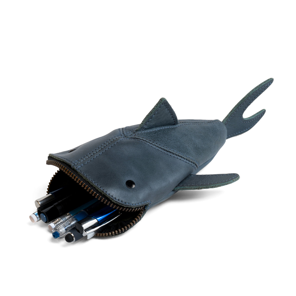 Leather Shark Pouch (Sandy)