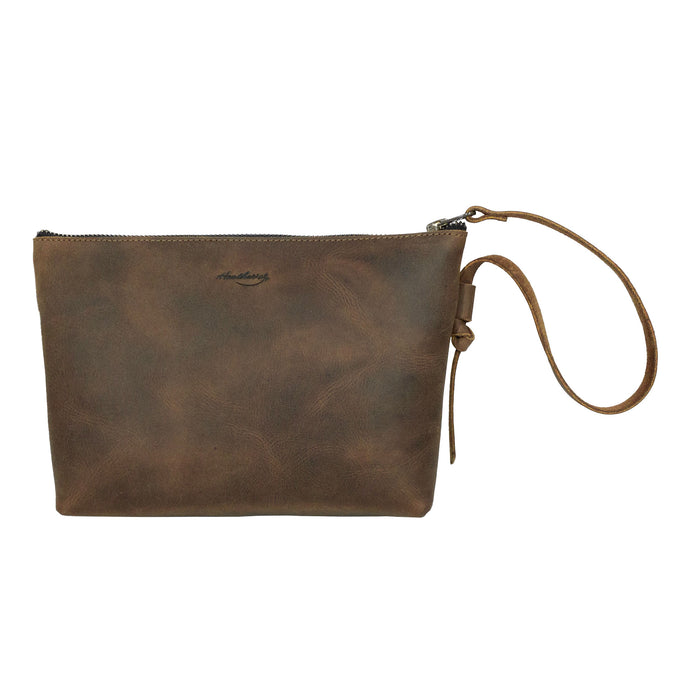 Clutch Bag with Strap - Stockyard X 'The Leather Store'