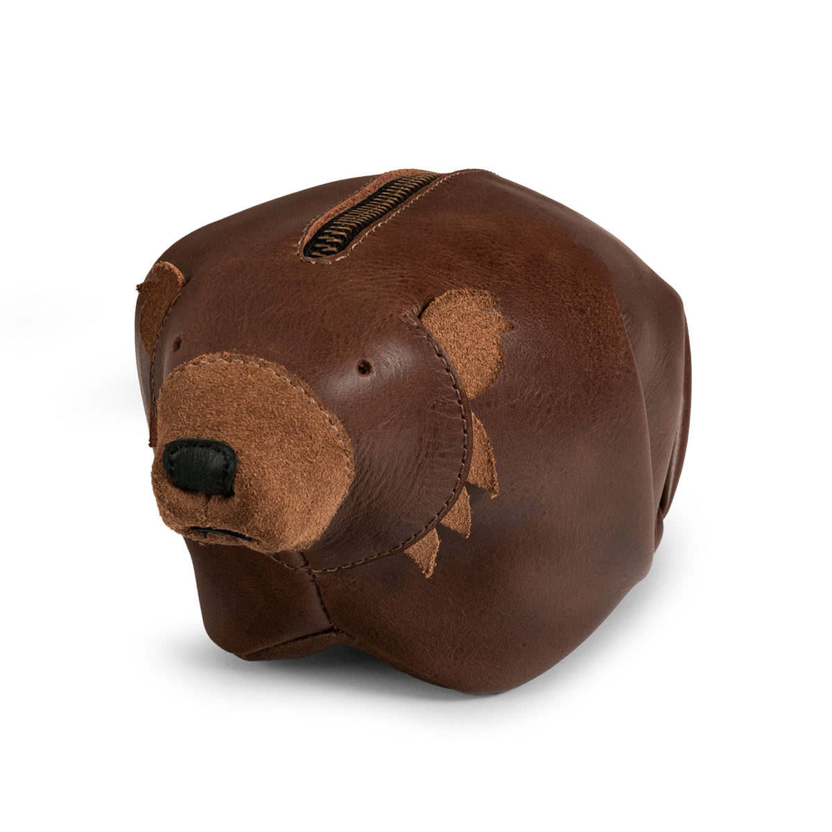 Leather Grizzly Bear Pouch