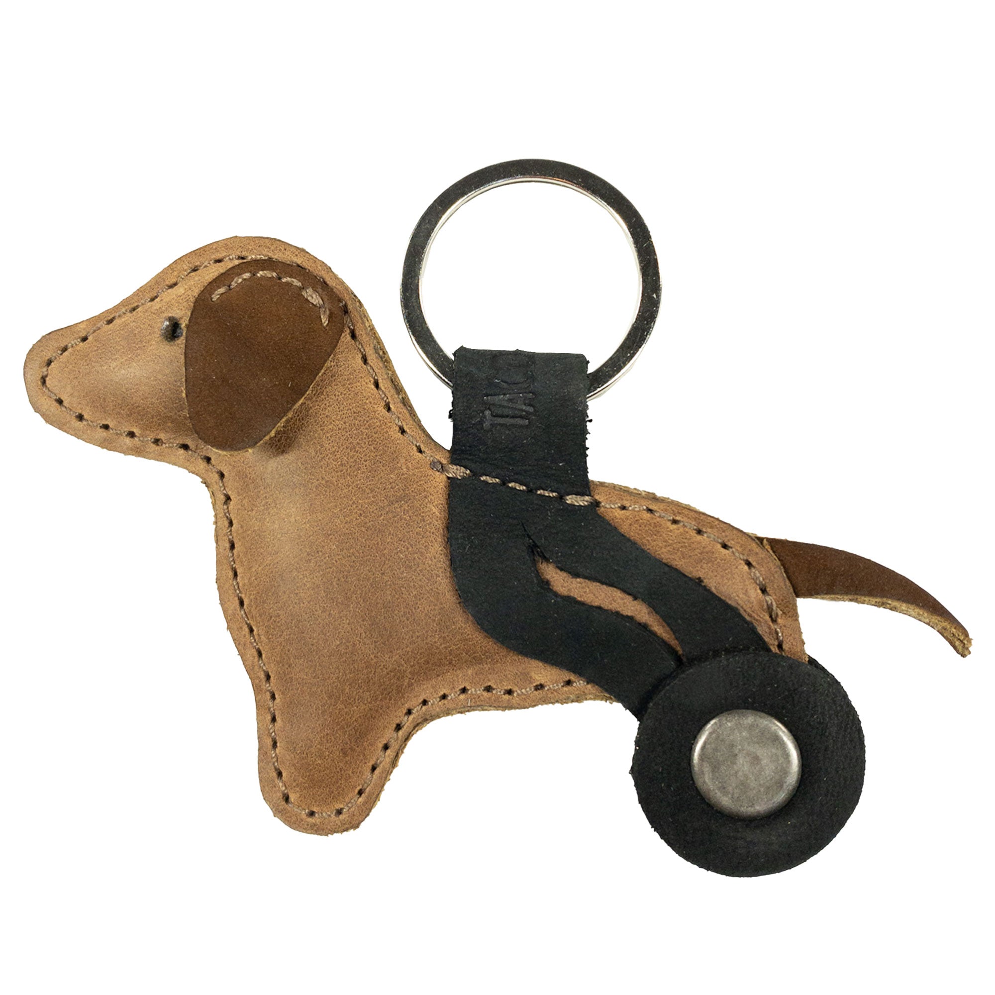 Dog With Wheelchair Keychain - Stockyard X 'The Leather Store'