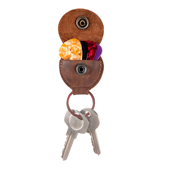 Key Chain & Guitar Pick Holder - Stockyard X 'The Leather Store'