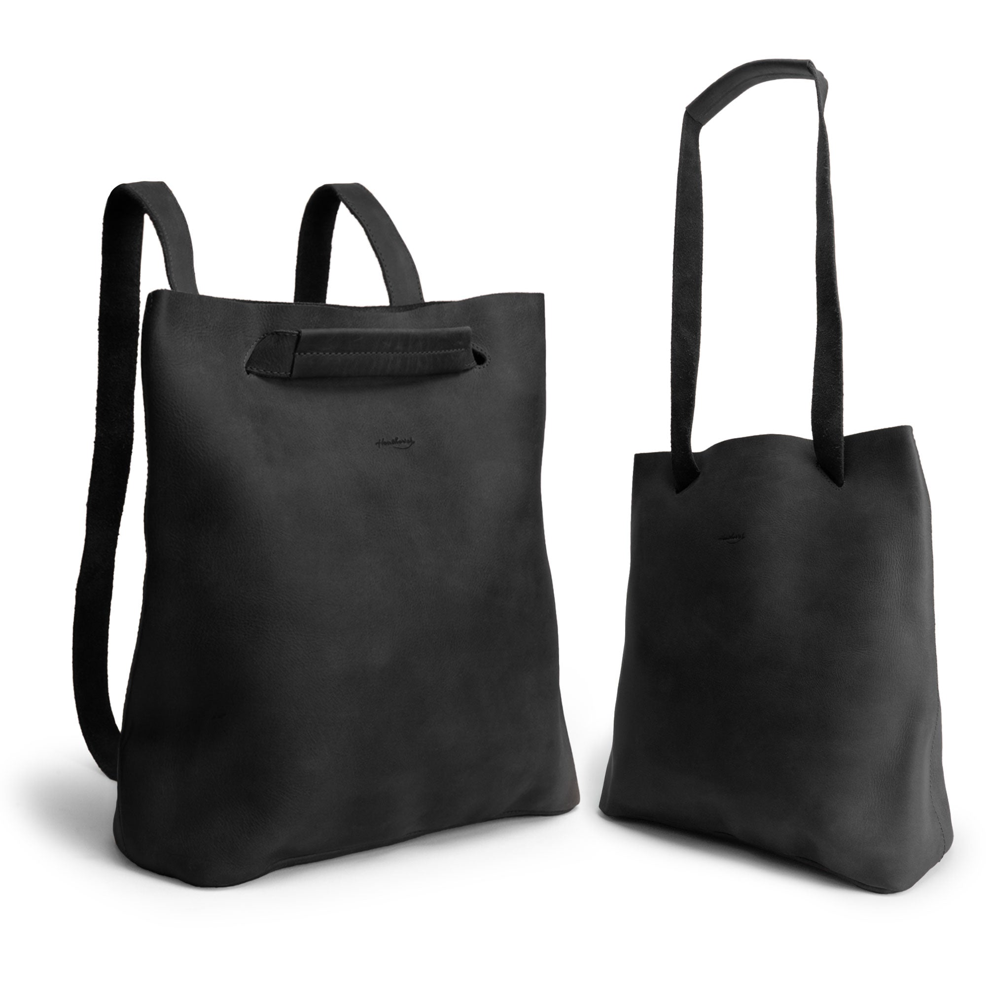 Heather's Convertible Backpack to Shoulder Bag in a chic black color, combining functionality and style. This spacious crossbody for women features a squared purse design, crafted from Full Grain Leather and showcasing handmade artistry from La Antigua Guatemala & Oaxaca Mexico.