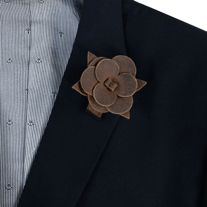 Flower Boutonniere for Groomsmen - Stockyard X 'The Leather Store'