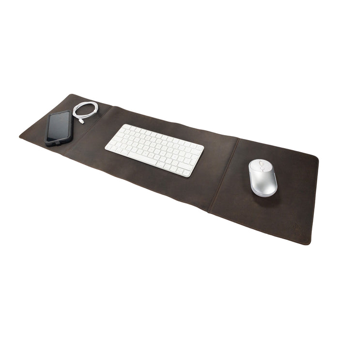 34 Inch Long Desk Pad for Keyboard, Mouse and Cellphone - Stockyard X 'The Leather Store'