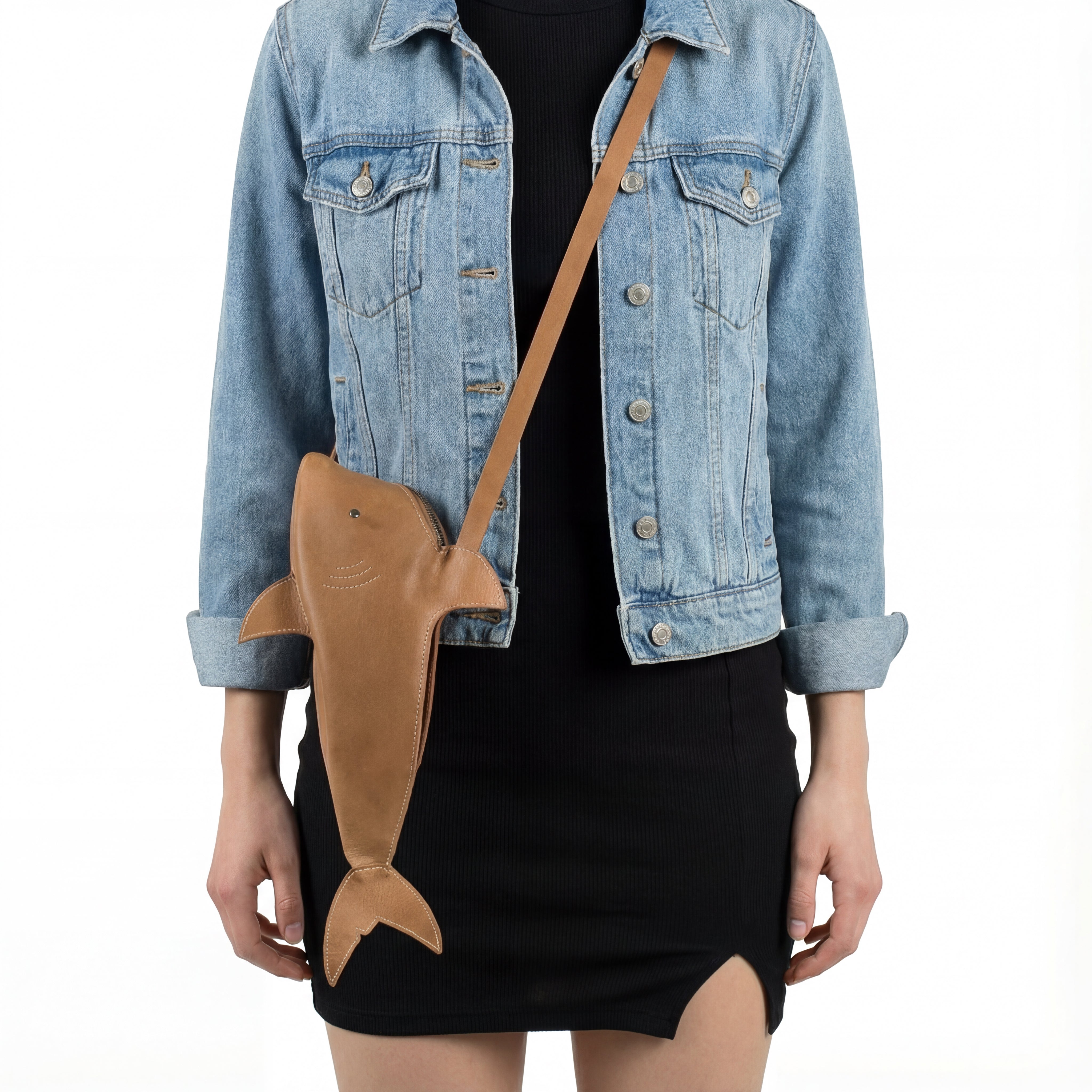 Shark-Shaped Shoulder Bag – StockyardX, The Leather Store