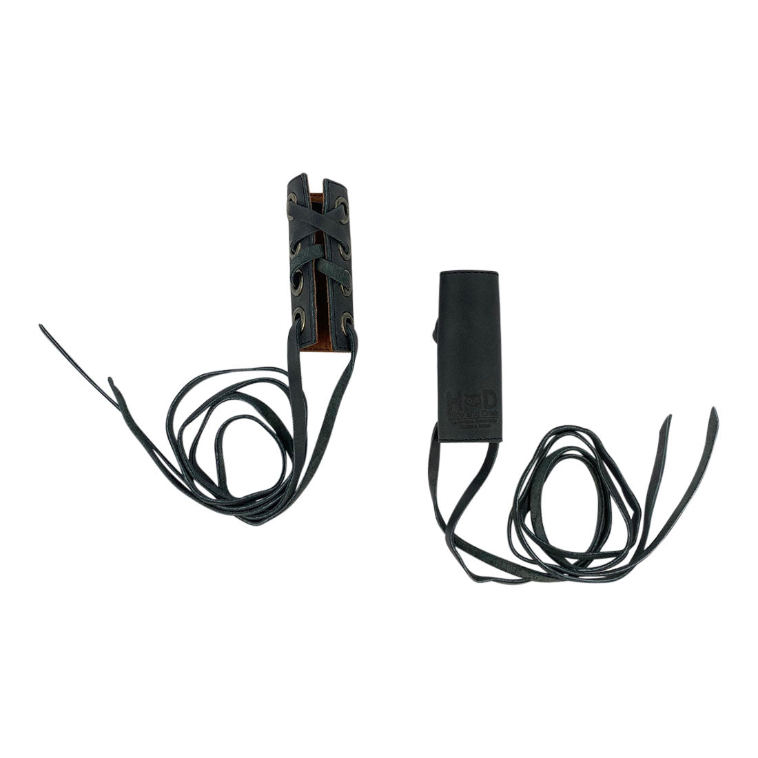 Classic Leather Hair Ties by Hide & Drink, perfect for every hair type. Set of 2 Hair Ties for Women, Ponytail/Braid Holder, Wraps, Deadlock Accessories for Ladies made from high-quality Full Grain Leather. StockyardX values Small Batch Production, Hand Cut, Hand Sewn, Fire Branded artistry, Artisan craftsmanship, Handmade in La Antigua Guatemala & Oaxaca Mexico.