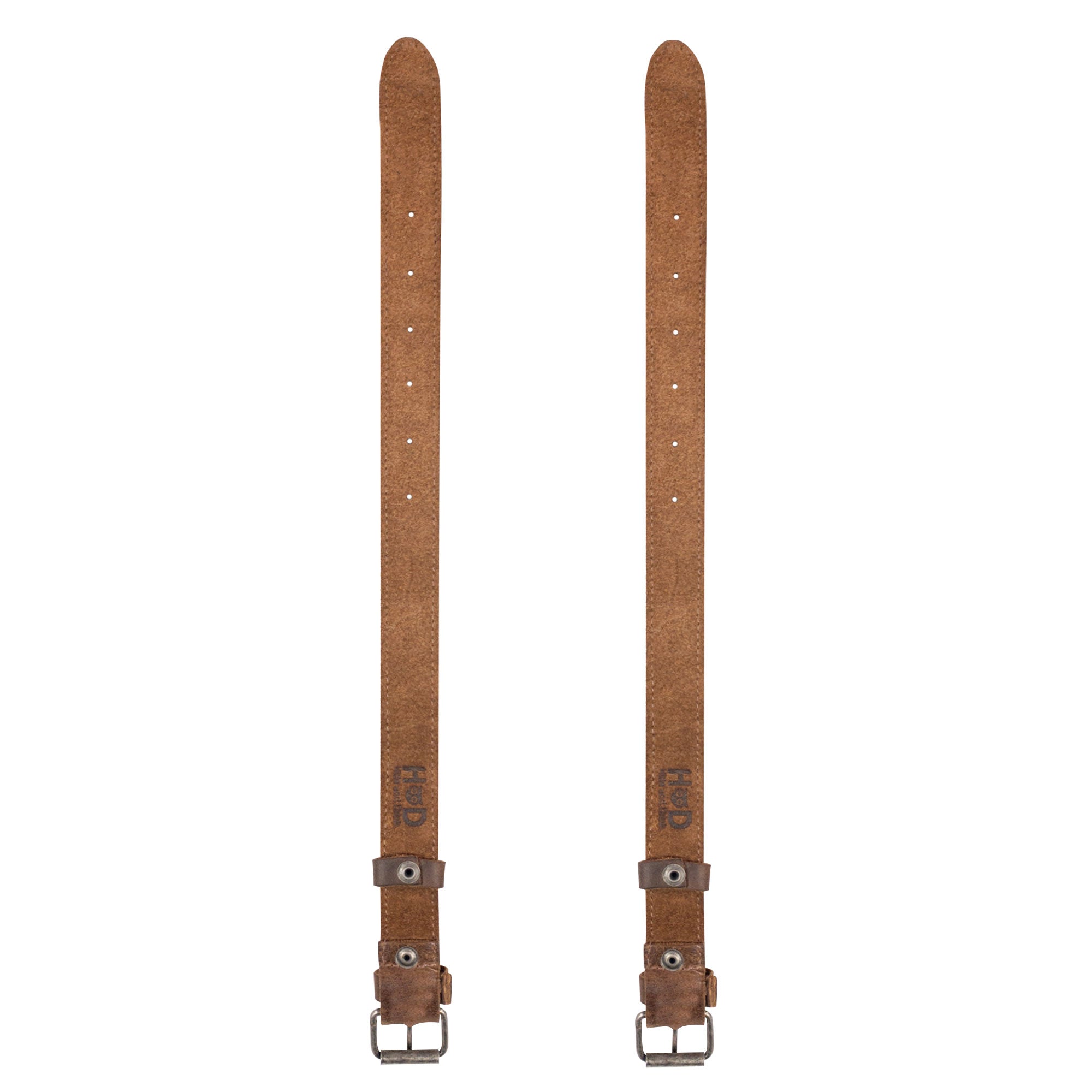 Bicycle Ankle Bands by Hide & Drink, featuring a refined design of Rustic Bicycle Ankle Bands with stylish Brass Metal Buckles. These Adjustable Straps for Legs made from high-grade Full Grain Leather are the perfect Vintage Gifts for Cyclists, handcrafted in La Antigua Guatemala.