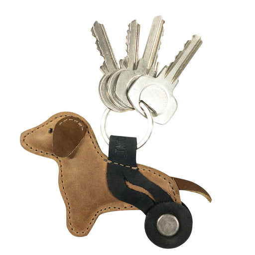 Dog With Wheelchair Keychain - Stockyard X 'The Leather Store'