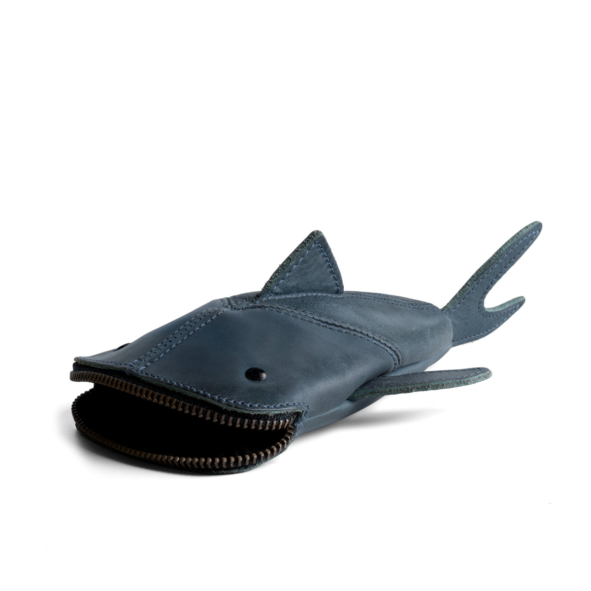 Leather Shark Pouch (Sandy)