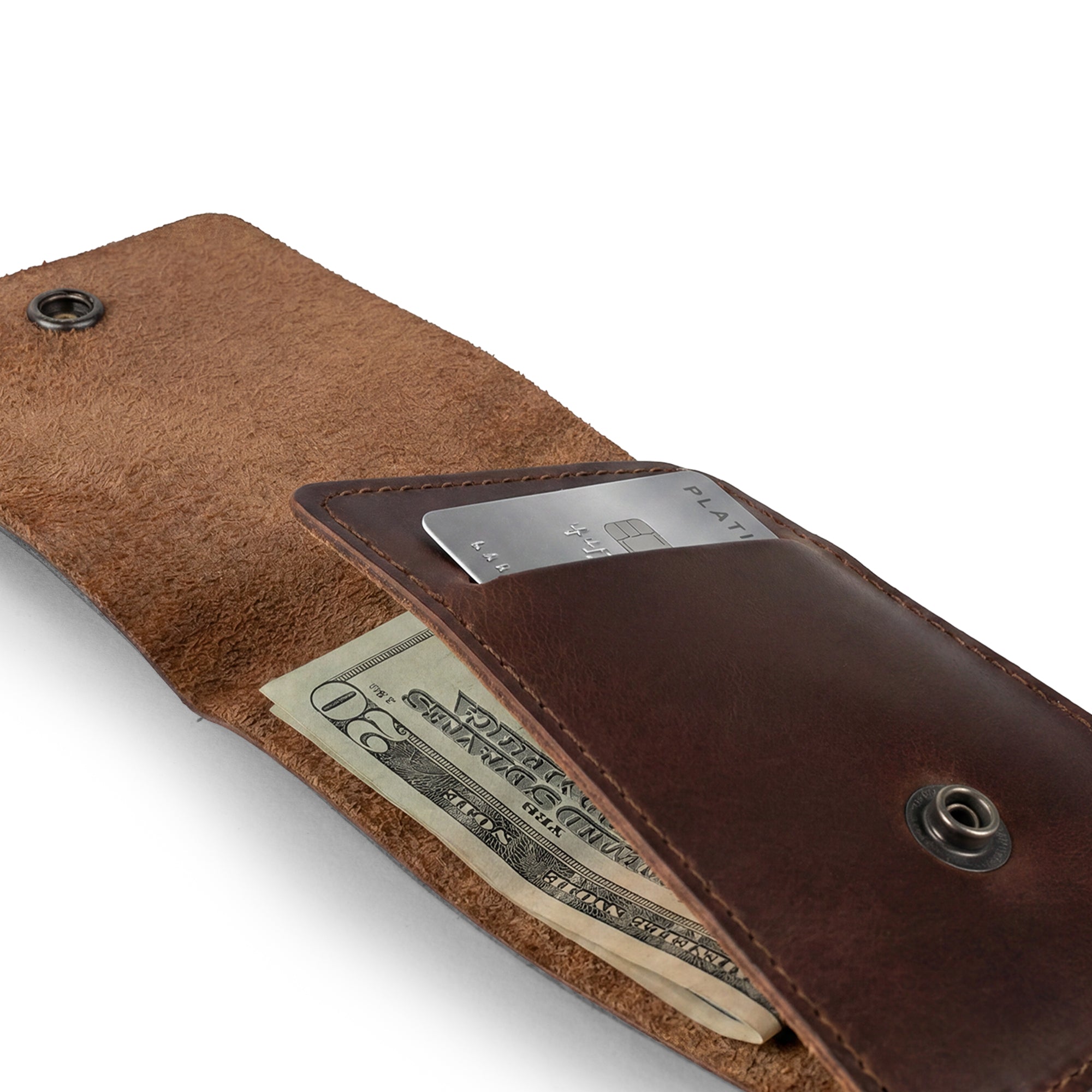 Leather Vertical Front Pocket Wallet | Hide & Drink – StockyardX
