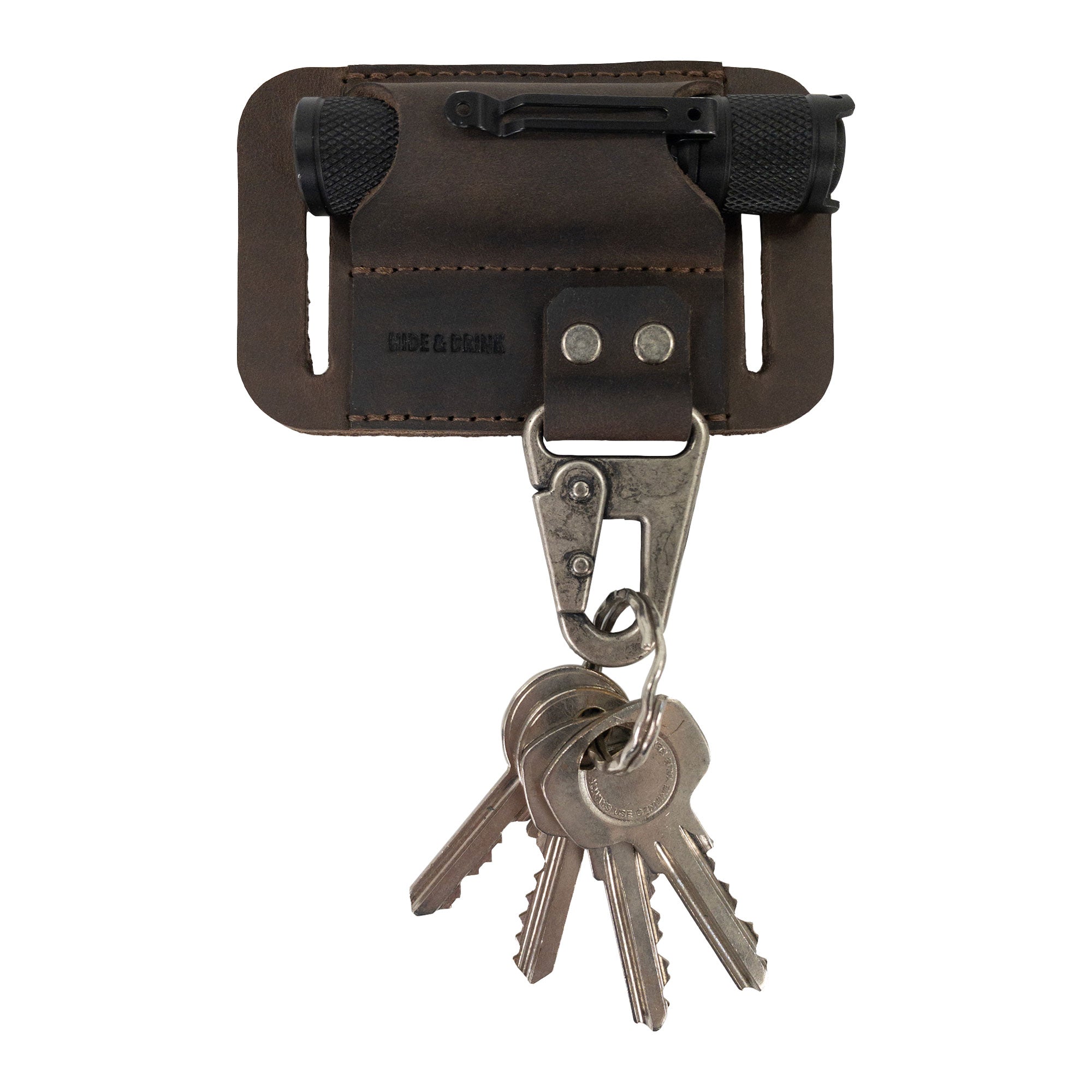 Mini Flashlight Holster with Belt Mount - Stockyard X 'The Leather Store'