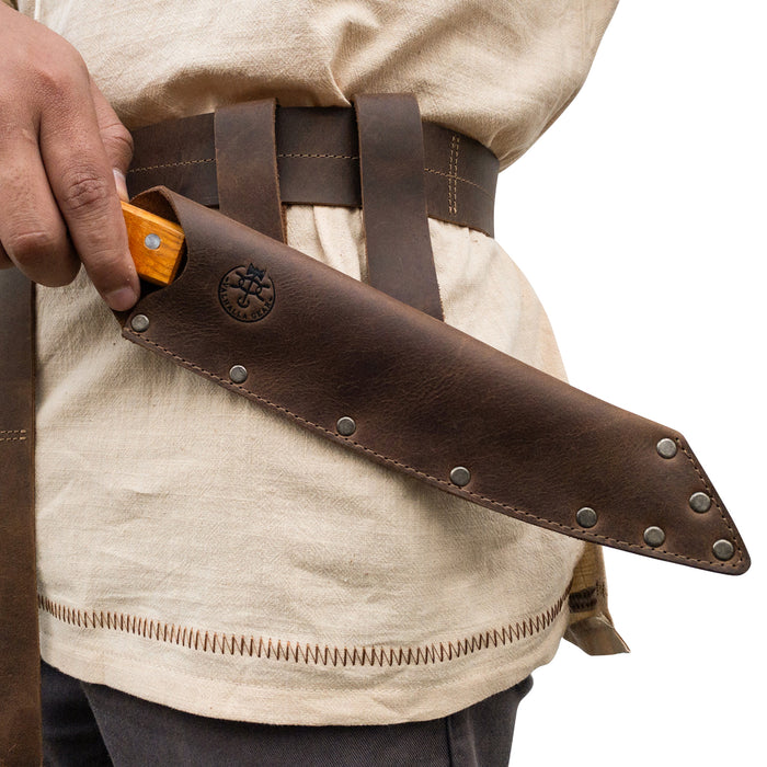 Knife Sheath with Double Belt Loop - Stockyard X 'The Leather Store'
