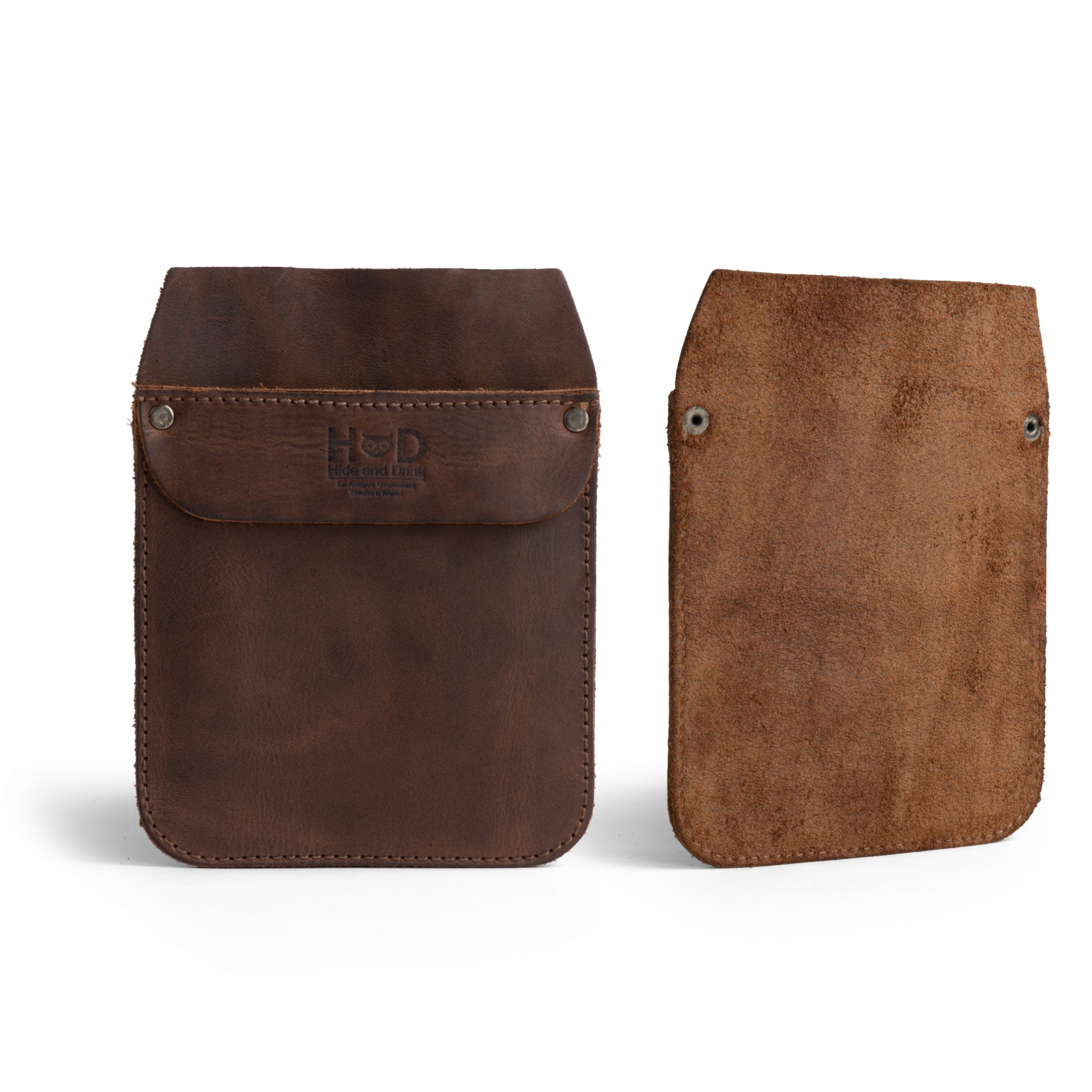 Hide & Drink Leather Work Pocket with a sleek design, ideal for holding office and work essentials. This Leather Work Pocket is crafted from durable Full Grain Leather, offering a unique combination of function and style for quick grab carry.