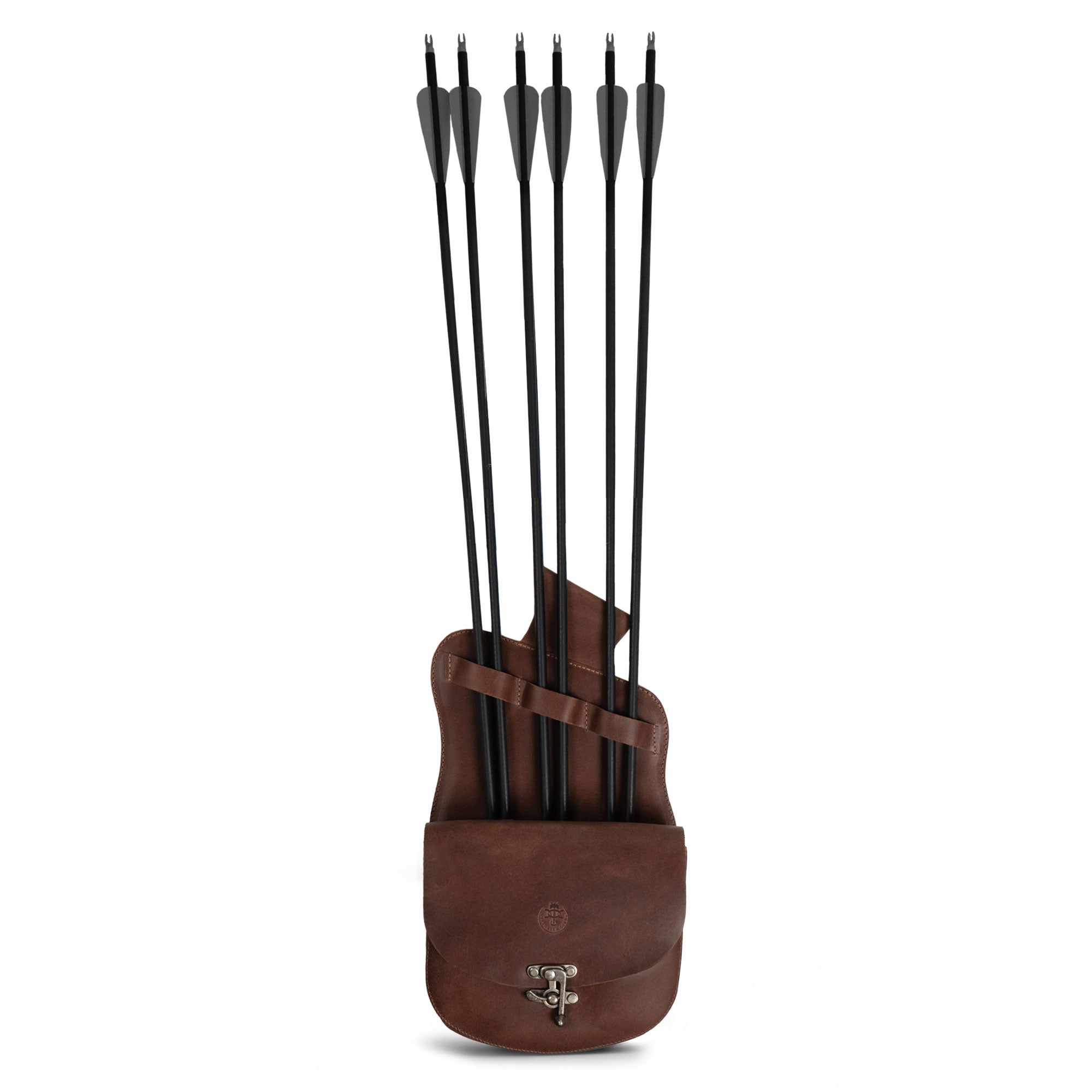 The Norseman, Hip Quiver by Valhalla Gear features an arrow waist holder designed to keep your bolts secure during hunts. Crafted from full grain leather, this artisan quiver blends style and function, making it a perfect accessory for archery enthusiasts. Handmade in La Antigua Guatemala & Oaxaca Mexico, it's an essential for every archer's gear.