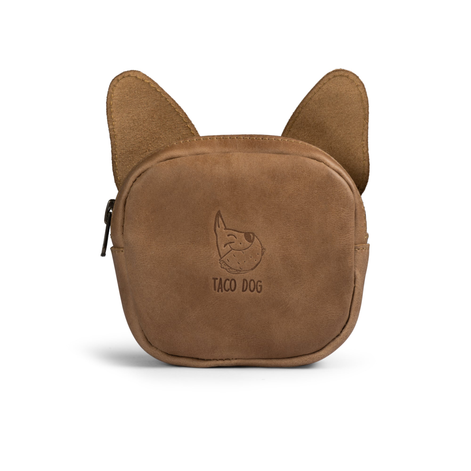 French Bulldog-Shaped Leather Wallet
