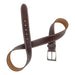 Two Row Stitch Thick Leather Belt - Stockyard X 'The Leather Store'