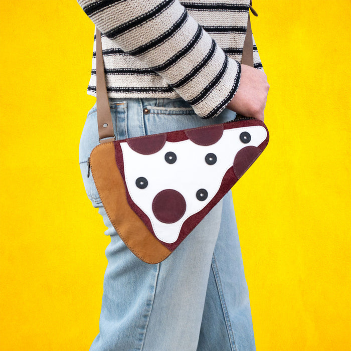 Pizza Slice-Shaped Shoulder Bag - Stockyard X 'The Leather Store'