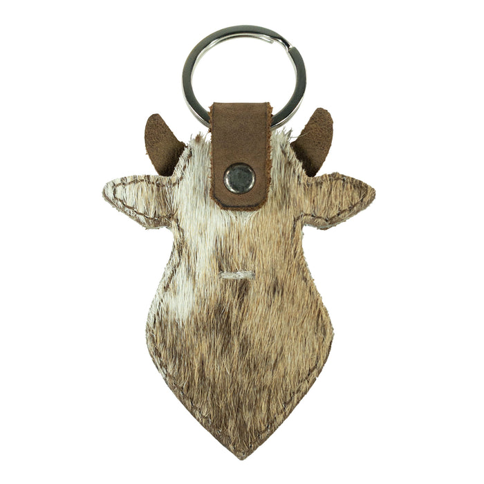 Cow Head Keychain - Stockyard X 'The Leather Store'