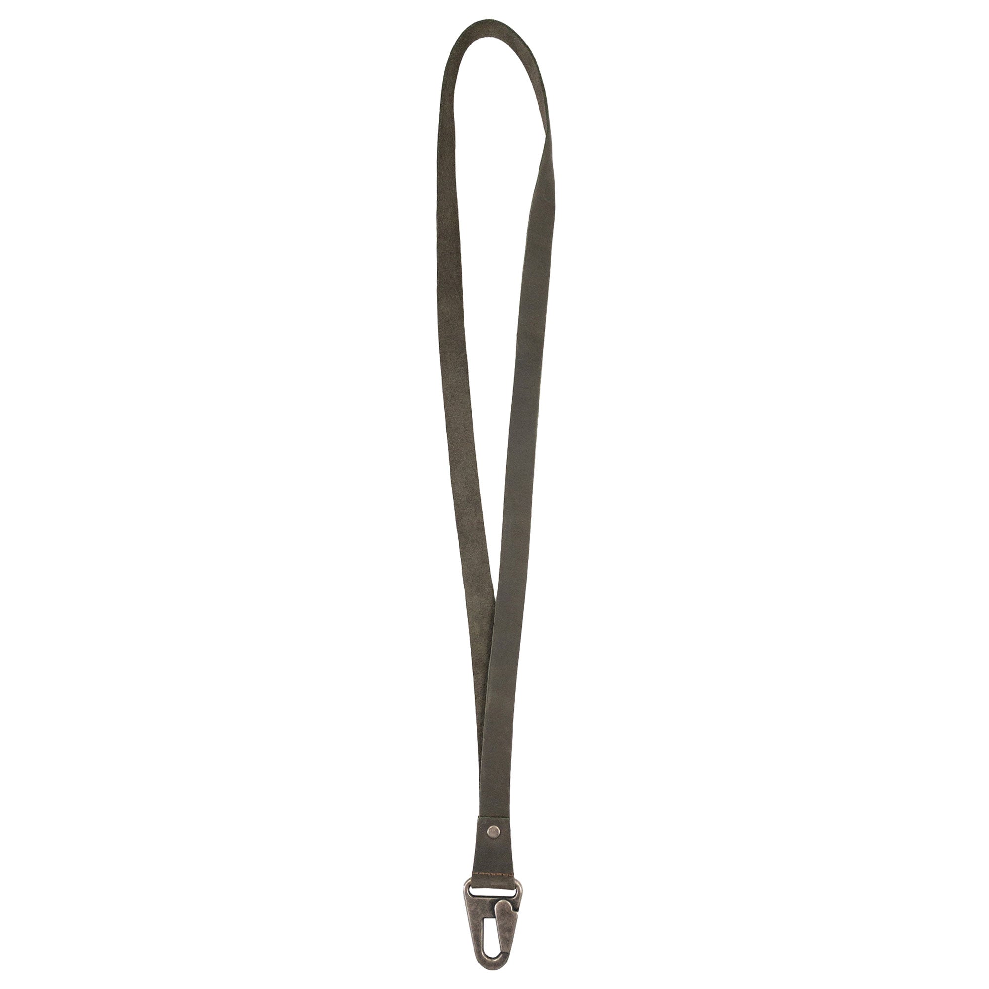 Stylish Lanyard Keychain by Hide & Drink, featuring a secure hook and crafted from premium black leather. Ideal for both men and women, this artisan accessory is handmade in La Antigua Guatemala & Oaxaca Mexico.