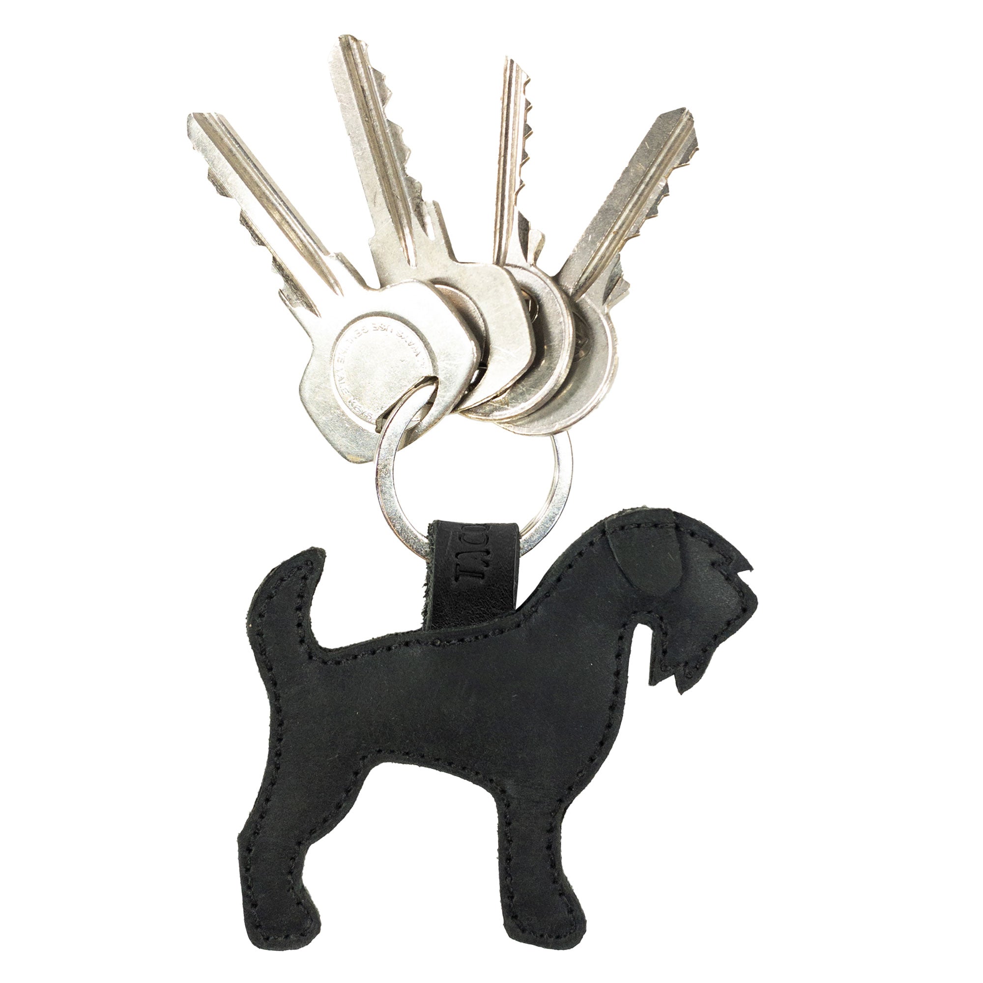 Schnauzer Keychain - Stockyard X 'The Leather Store'