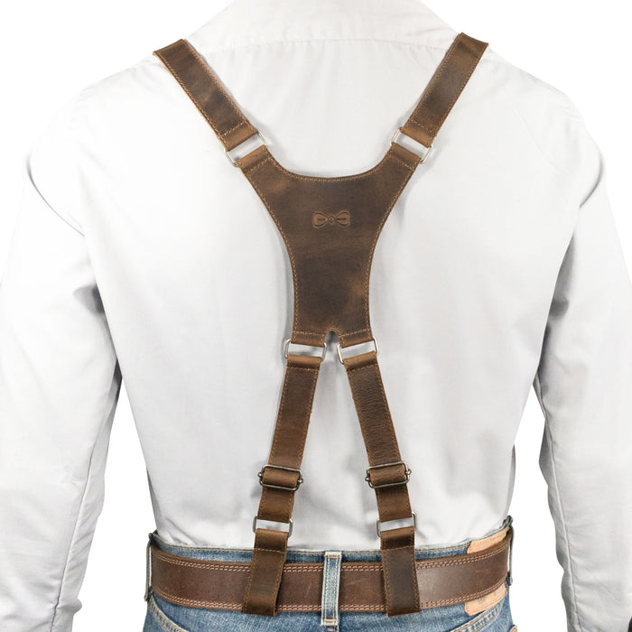 X Back Formal Suspenders - Stockyard X 'The Leather Store'