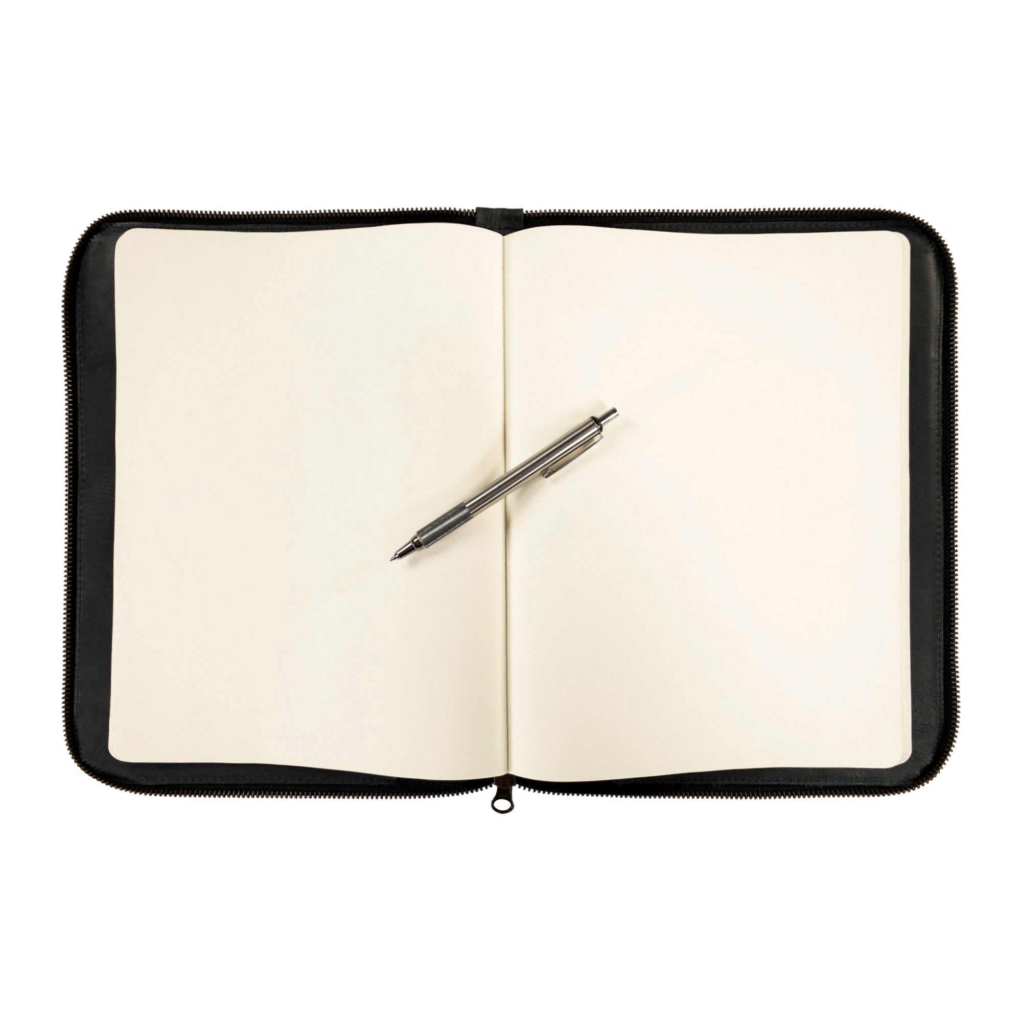 Interior compartments of Hide & Drink Zippered Journal Cover for Moleskine (Notebook NOT Included), highlighting its artisan quality and utility.