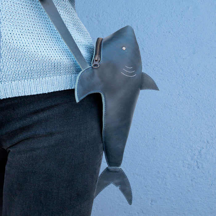 Shark-Shaped Shoulder Bag - Stockyard X 'The Leather Store'