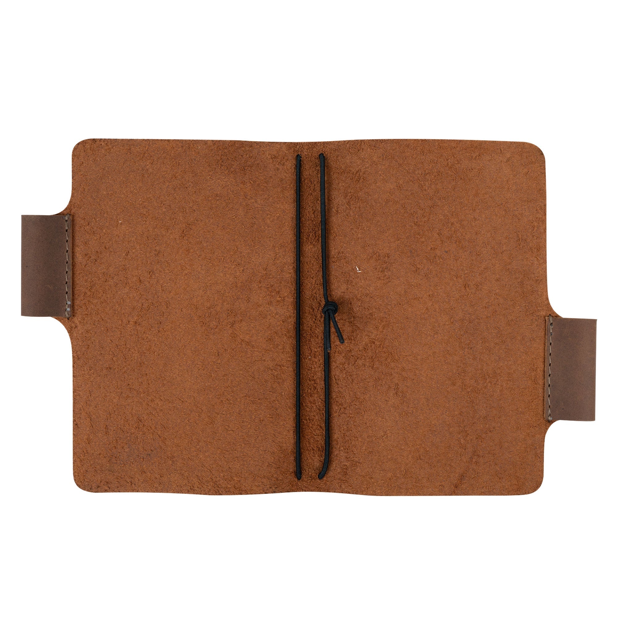 Back view of the Vintage Cover for Field Notes (3.5 x 5.5 in. Notebook not Included) by Leather Worx, showcasing its full grain leather texture. This Vintage Cover Designed for Field Notes Notebook (3.5 x 5.5 in.) features artisan small batch production, hand cut, and hand sewn artistry, with a fire branded logo. Handmade in La Antigua Guatemala & Oaxaca Mexico.