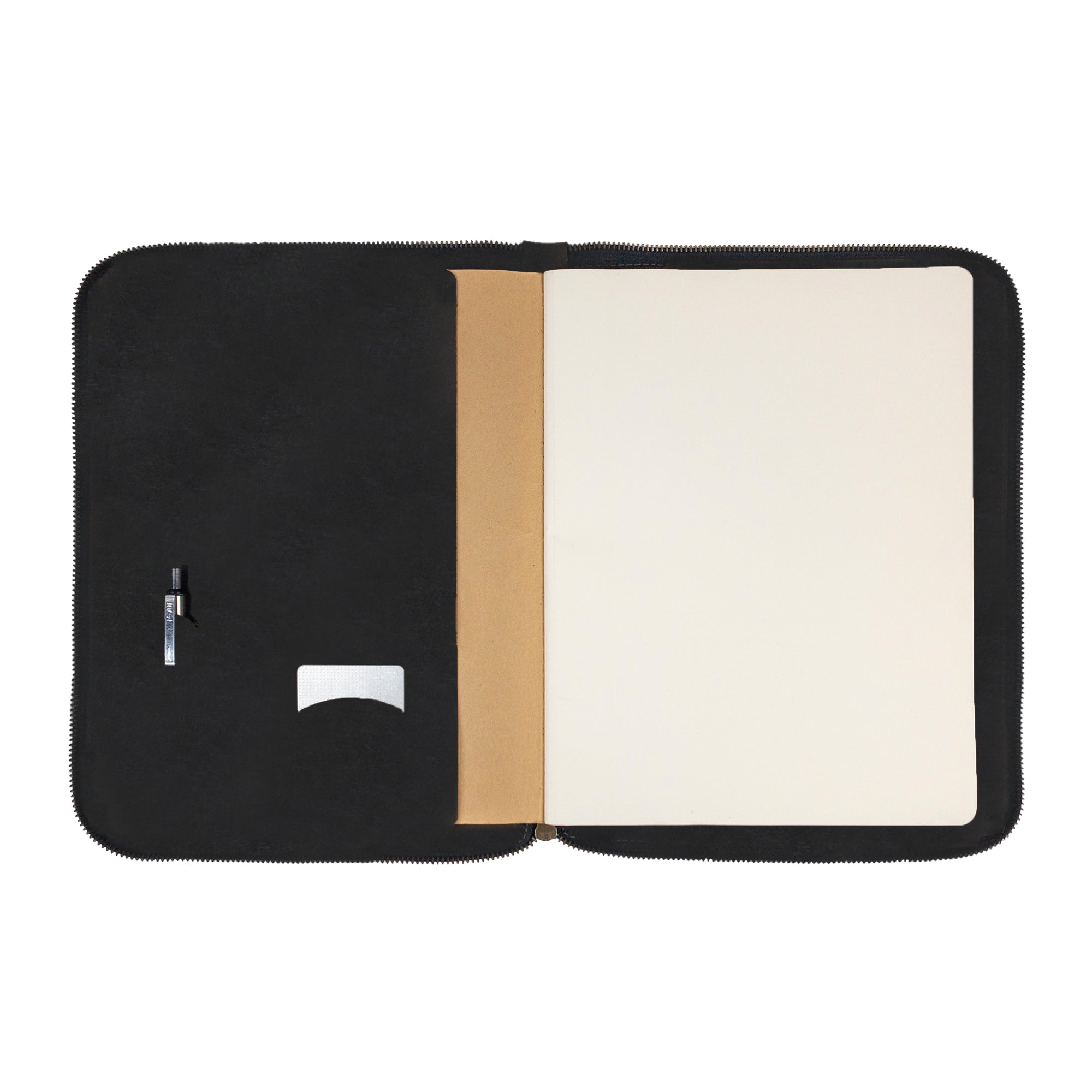 Hide & Drink Zippered Journal Cover for Moleskine (Notebook NOT Included), showcasing its quality stitching and handcrafted details.