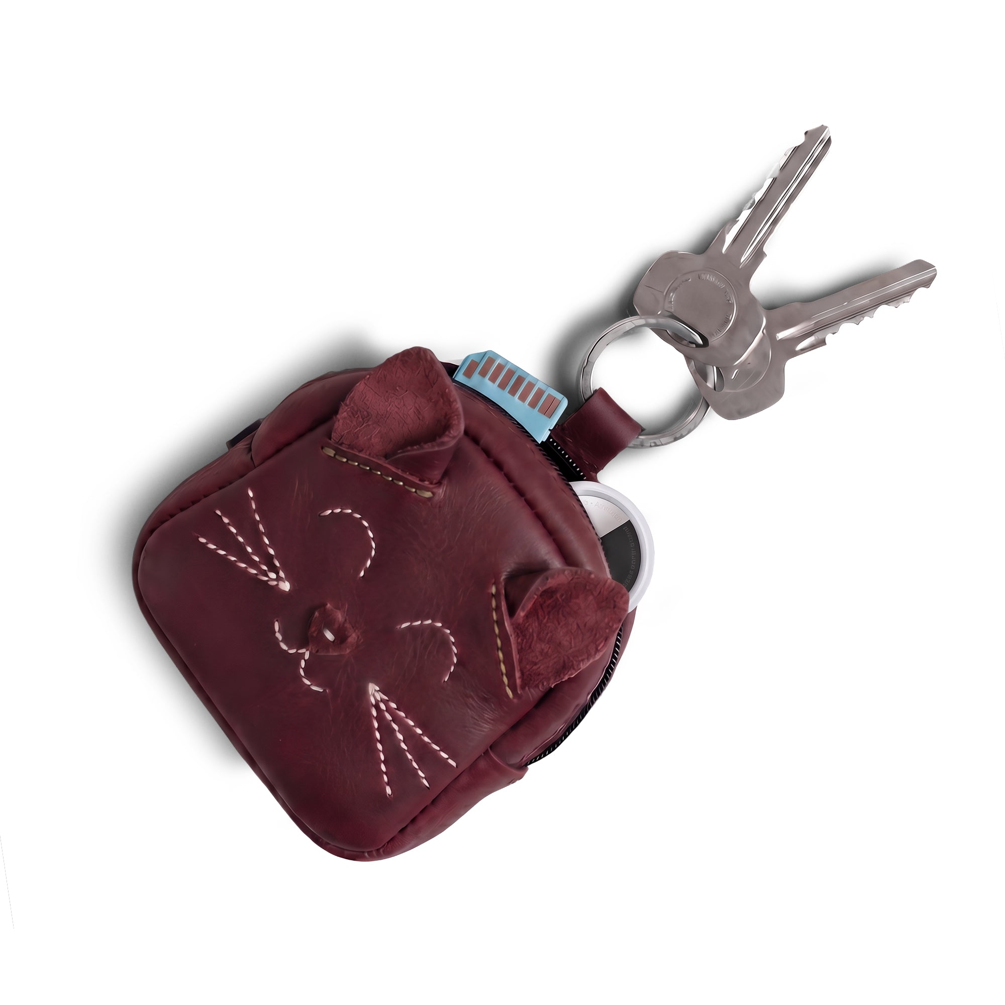Cat-Shaped Mini Backpack Pouch