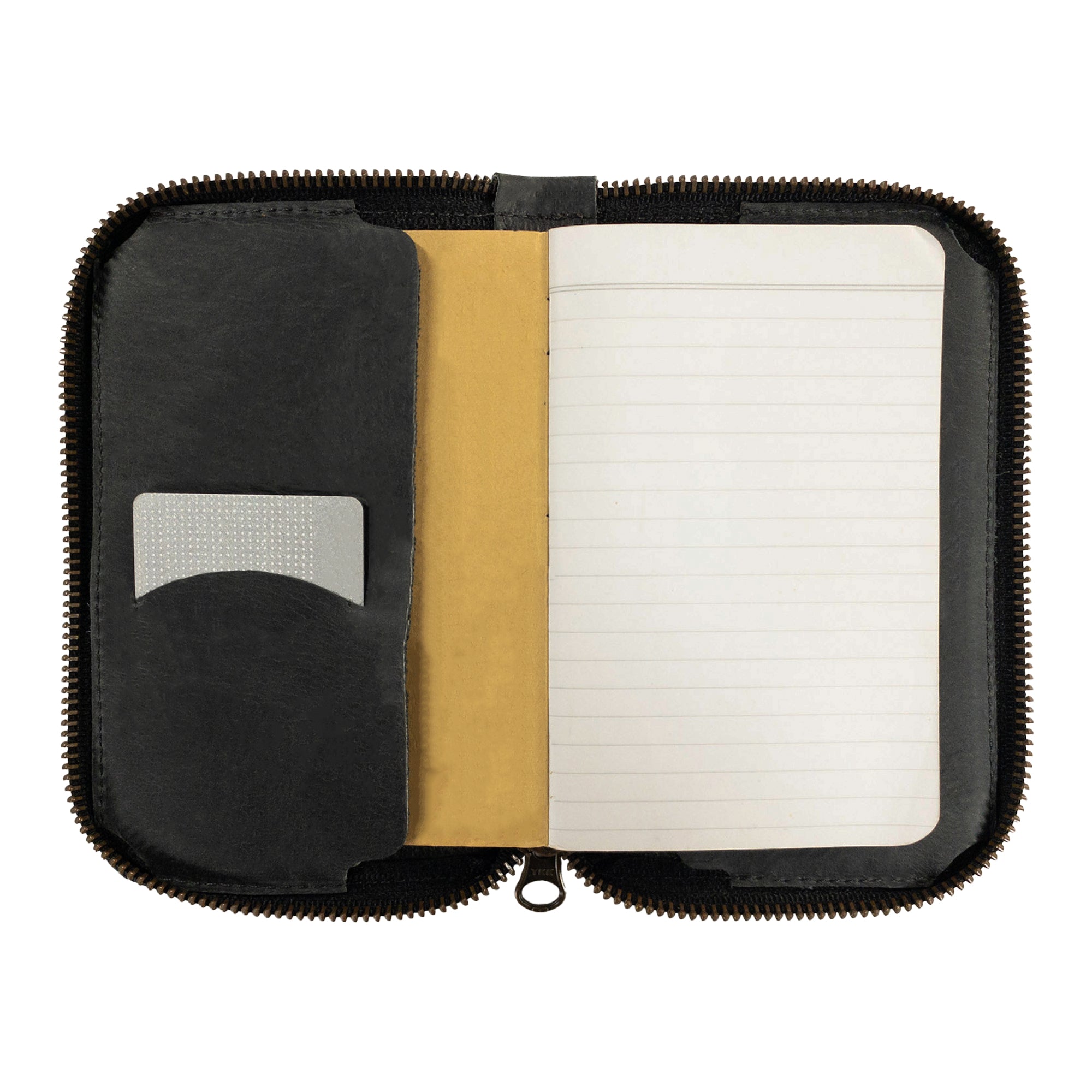 Hide & Drink Zippered Journal Cover for Moleskine (Notebook NOT Included) with artistic touch visible, showcasing handmade dedication.