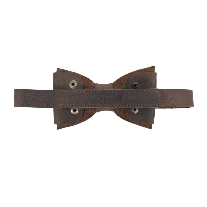 Riveted Bow Tie for Groomsmen - Stockyard X 'The Leather Store'