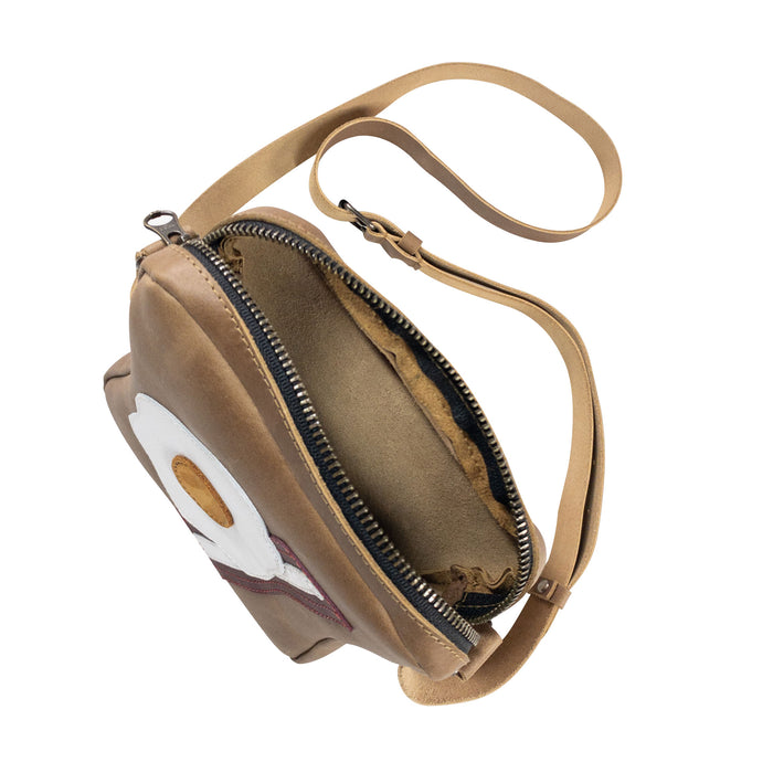 Egg and Bacon Sandwich-Shaped Shoulder Bag - Stockyard X 'The Leather Store'