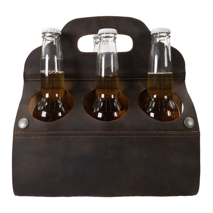 Six Bottle Caddy - Stockyard X 'The Leather Store'