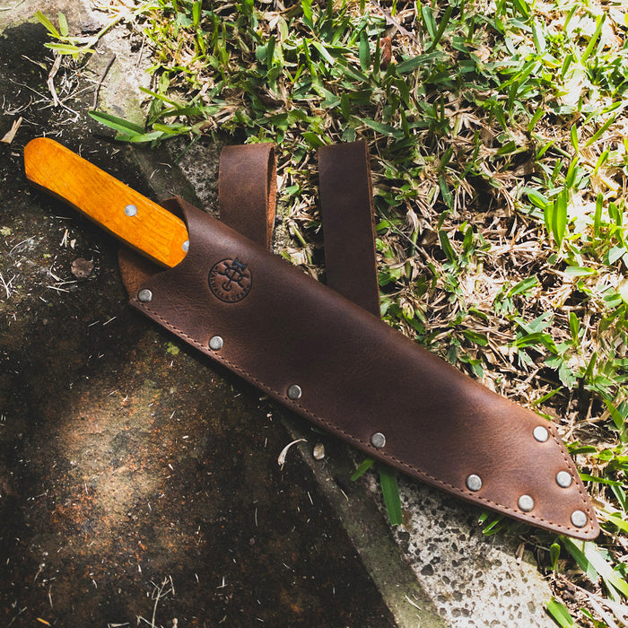 Knife Sheath with Double Belt Loop - Stockyard X 'The Leather Store'