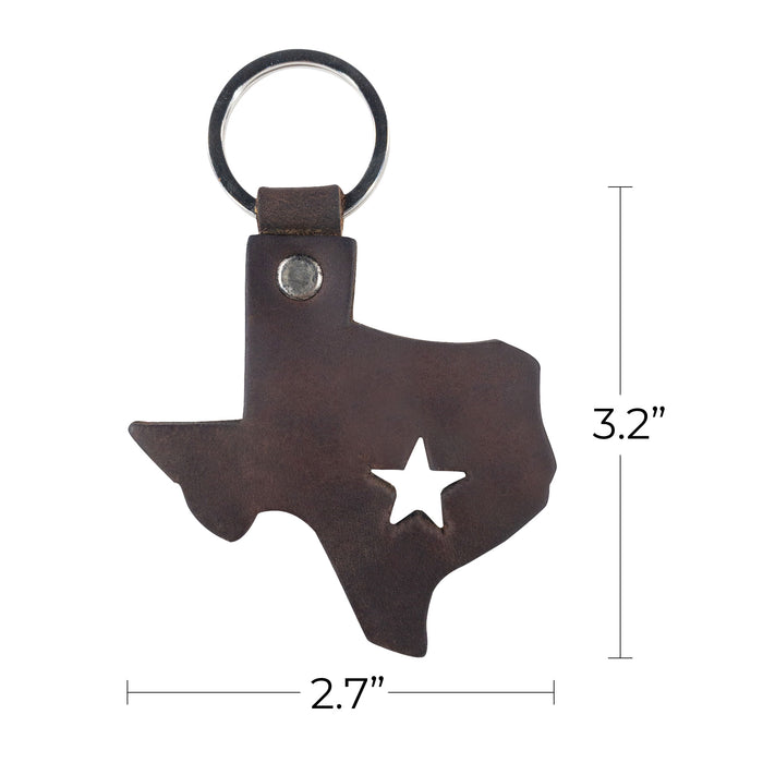 Texas State Keychain - Stockyard X 'The Leather Store'