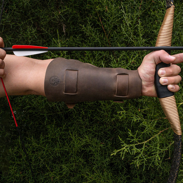 2-Buckle Archery Bracer - Stockyard X 'The Leather Store'