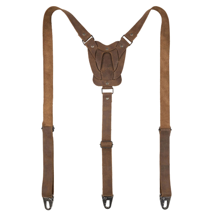 Rustic Suspenders with Adjustable Size Straps for Men - Stockyard X 'The Leather Store'