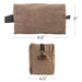 Square Dopp Kit Utility Bag - Stockyard X 'The Leather Store'